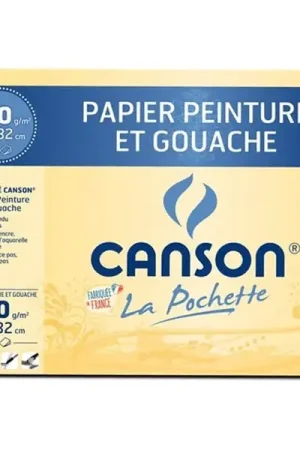 Pochette papier peinture et gouache Canson - 24 x 32 cm 370 g/m² Super Prix
