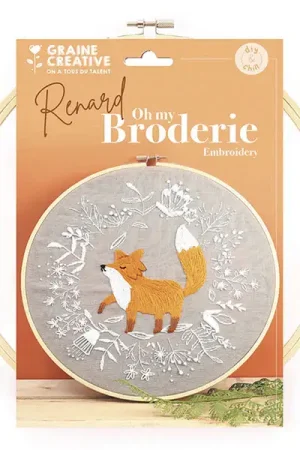 Kit de broderie décorative - Renard Expédition Rapide