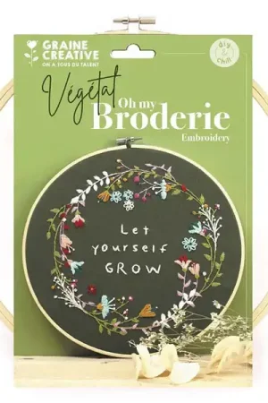 Kit de broderie décorative - Végétal Commander Vite