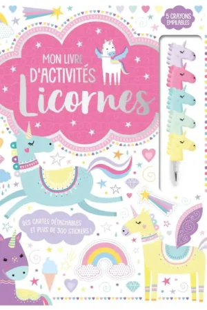 Mon livre d'activités licornes - 1,2,3 Soleil Réduction