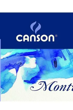 Authentique Bloc papier Canson Montval aquarelle - 12 feuilles 29,7 x 42 cm 300g/m²