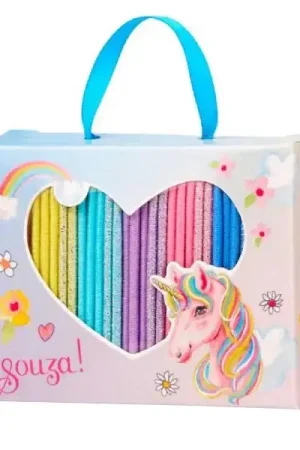25 élastiques à cheveux licorne Populaire