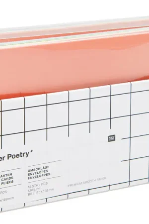 Set de cartes et enveloppes B6 - Rainbow pastel Meilleur Prix