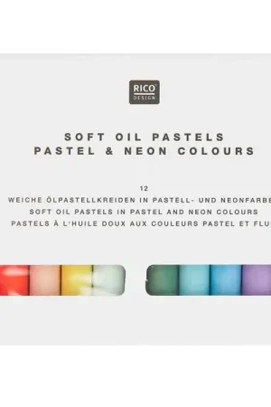 Jusqu'à Épuisement Des Stocks 12 pastels à l'huile - Pastel et Néon