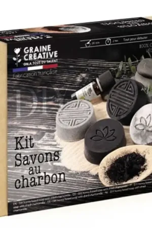Kit DIY Savons au charbon Populaire