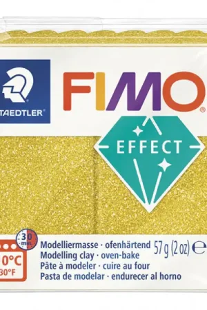 Pas Cher Pâte Fimo EFFECT Pailletée Or 112