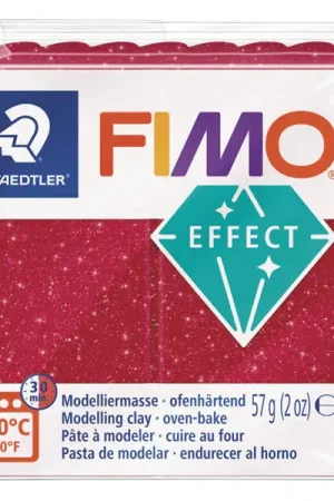 Acheter Direct Pâte Fimo EFFECT galaxy Pailletée Rouge 202