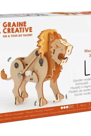 Acheter Direct Maquette en bois 3D mécanique lion