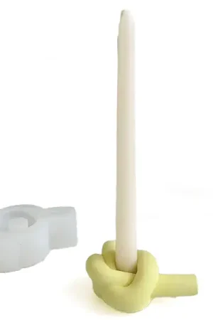 Acheter En Ligne Moule silicone - Support bougie - Nœud