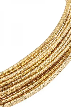 10 mètres de fil de cuivre texturé - doré brillant - 0,8 mm Expédition Rapide