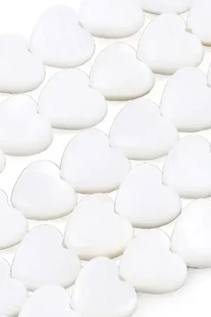 Lot de 10 perles cœur - Coquillage naturel - 6 mm Offre Exclusive