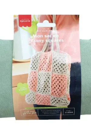 Kit DIY Mercerie - Mon sac en granny squares - Pêche Bon Marché