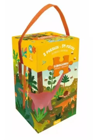 Marque Mes 2 puzzles dinosaures