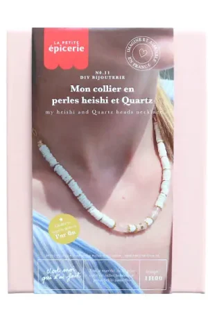 Super Prix Kit DIY Bijouterie - Mon collier en perles heishi et Quartz
