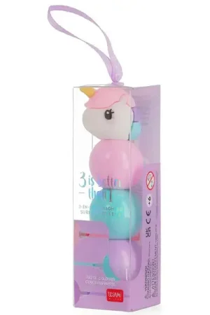 Surligneur 3 en 1 Licorne - Legami Retour Gratuit