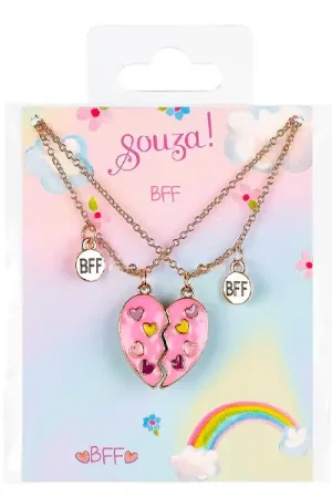 Set de 2 colliers Best Friends Forever coeur Dernier Modèle