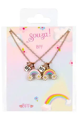 Set de 2 colliers Best Friends Forever arc-en-ciel Affaire À Saisir