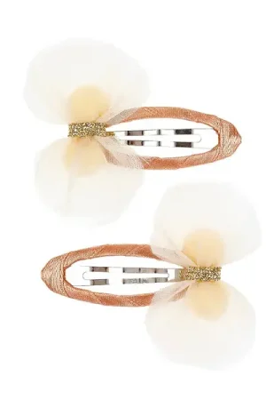 Lot de 2 barrettes Martha - Noeud en tulle Promotion