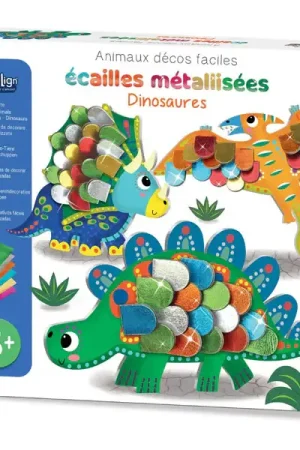 Coffret créatif Animaux Écailles métallisées - Dinosaures Offre Exclusive