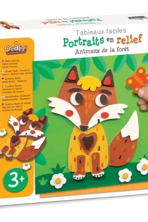 Remise Coffret créatif portraits en relief - Animaux de la forêt
