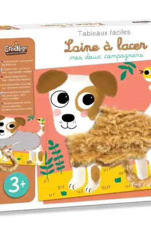 Coffret créatif Laine à lacer "Mes doux compagnons" Meilleure Vente