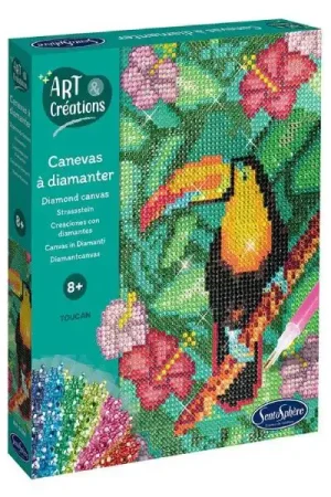 Haute Qualité Coffret canevas à diamanter - Toucan