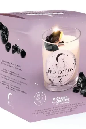 Kit DIY bougie lithothérapie - Obsidienne protection Solde