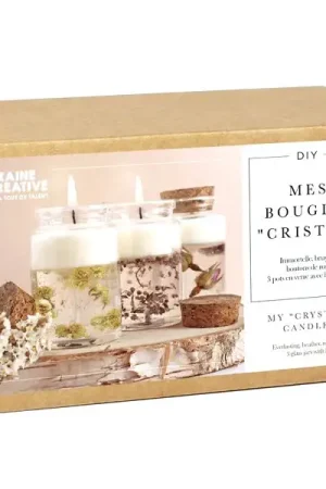 Kit DIY Mes bougies "cristal" Retour Gratuit