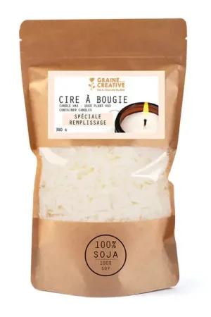 Marque Cire de soja pour bougies de remplissage - 380 grammes