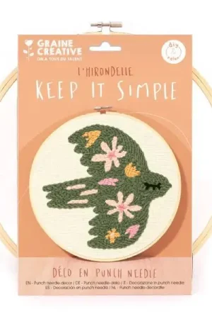 Kit de broderie punch needle - Oiseau Dernière Chance