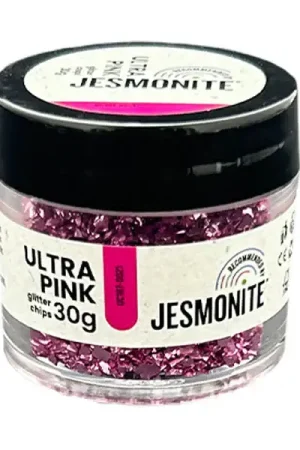 Meilleur Choix Éclats de paillettes pour Jesmonite 30 gr - Ultra rose