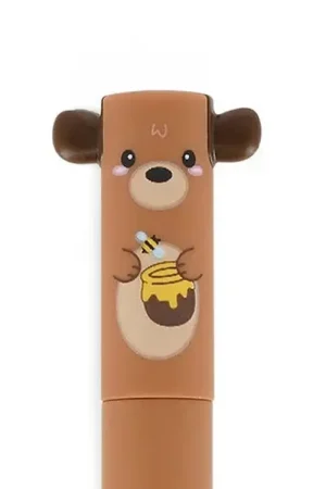 Stylo à encre gel rouge effaçable - Ourson Prix Promo