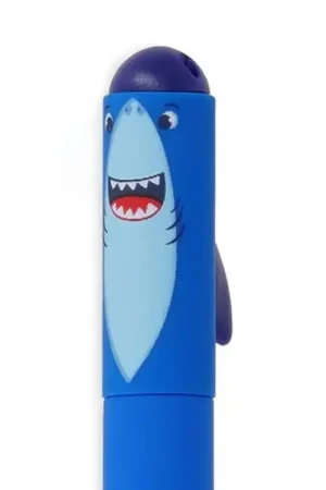 Stylo à encre gel bleue effaçable - Requin Offre Spéciale