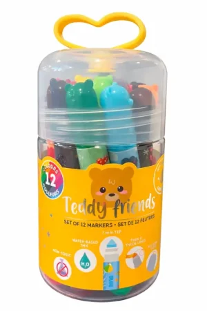 Marque Lot de 12 feutres Teddy Friends
