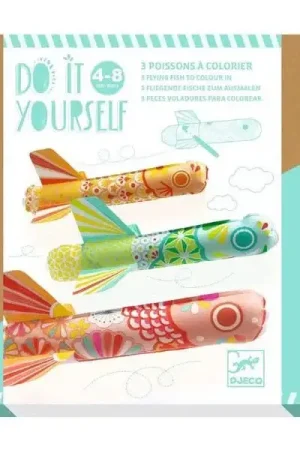 Commander Maintenant Coffret DIY Poissons volants à colorier