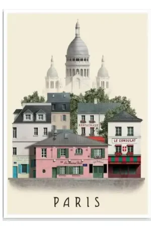 Expédition Rapide Carte postale A6 Paris I - Martin Schwartz