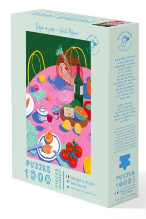 Puzzle Bodegon de jardin par Gisèle Murias 1000 pièces Authentique