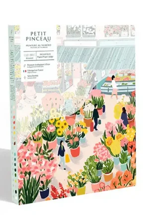 Prix Promo Coffret peinture au numéro - Petit Pinceau - Flower Market par Zaze Art