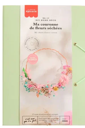 Kit DIY Home Déco - Ma couronne de fleurs séchées Bon Marché