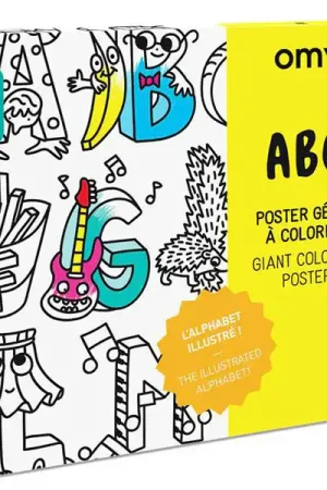 Produit De Marque Poster géant à colorier ABC - OMY