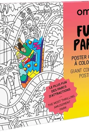 Nouvelle Collection Poster géant à colorier Fun Park - OMY