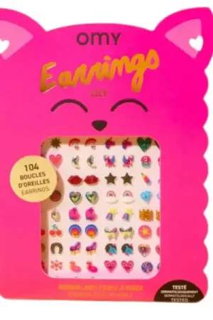 Boucles d'oreilles Stickers - Lily - OMY Réduction