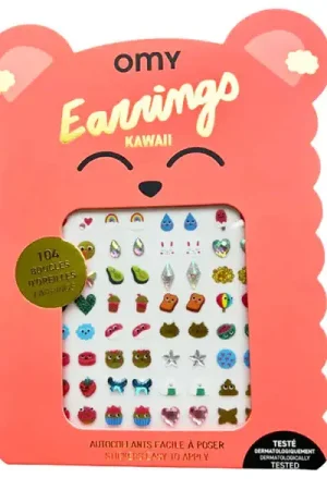 Boucles d'oreilles Stickers - Kawai- OMY Achetez Aujourd'hui