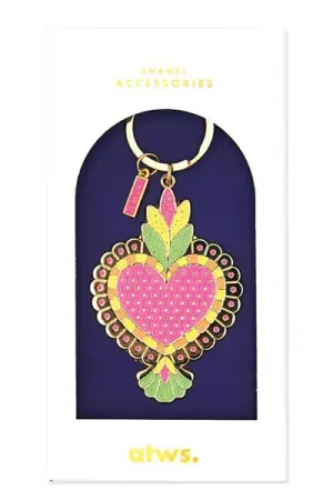 Prix Choc Porte-clés en émail Sacré-coeur - ATWS