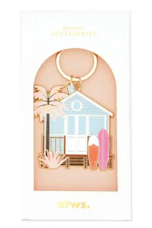 Porte-clés en émail Beach House - ATWS Seulement Aujourd'hui