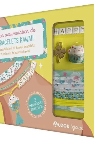 Prix Cassé Kit créatif - Mon accumulation de bracelets Kawaii - Auzou