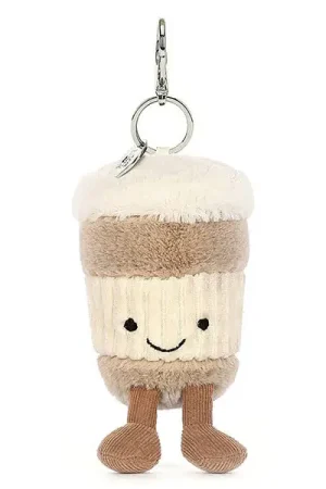 Produit De Marque Peluche porte-clé Coffee to go - 8 cm - Jellycat