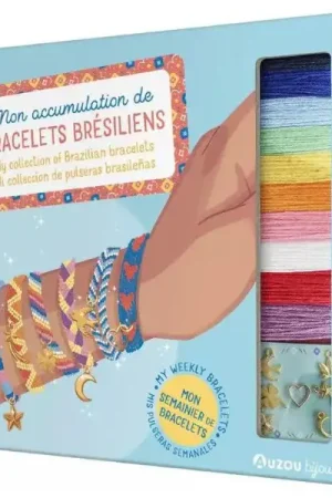 Coffret Mon accumulation de bracelets brésiliens - Auzou Nouvelle Collection