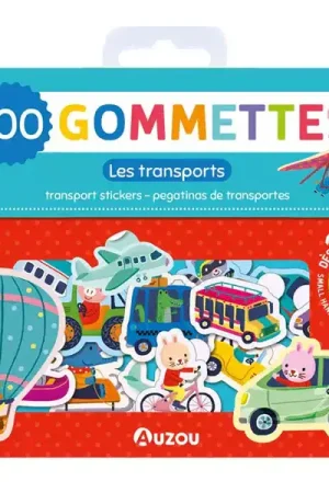 Paiement Sécurisé Pochette de 100 gommettes - Les transports