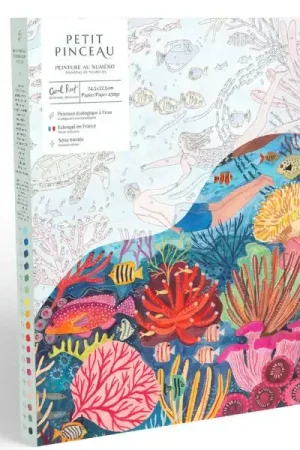 Coffret peinture au numéro - Petit Pinceau - Coral Reef par Miranda Sofroniou - PETIT PINCEAU Dernière Chance